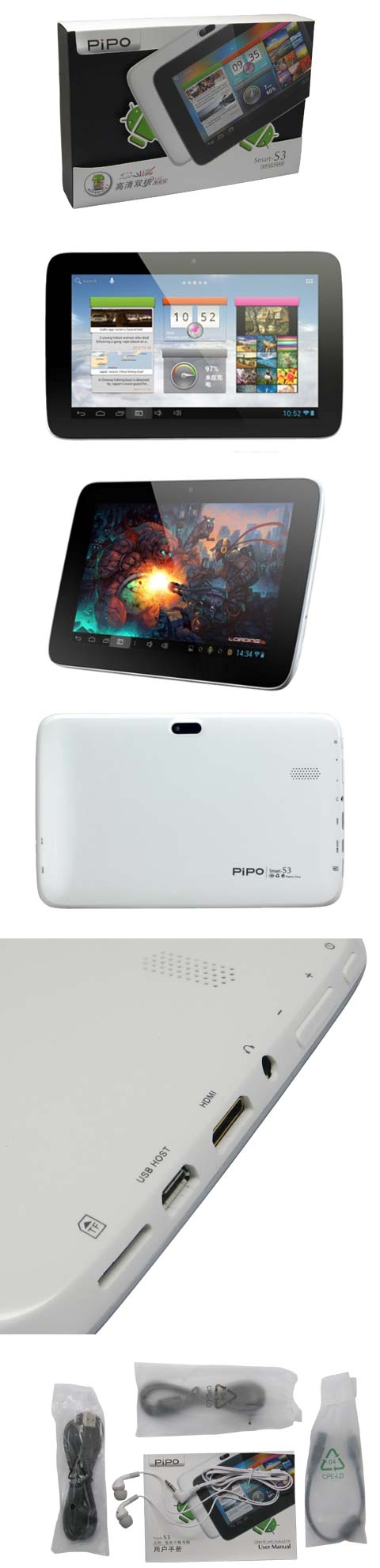 Многочисленные фото планшета Pipo Smart-S3 Ultimate Version