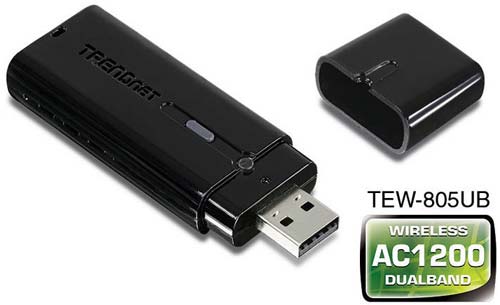 TRENDnet предлагает USB 3.0 WiFi адаптер TEW-805UB
