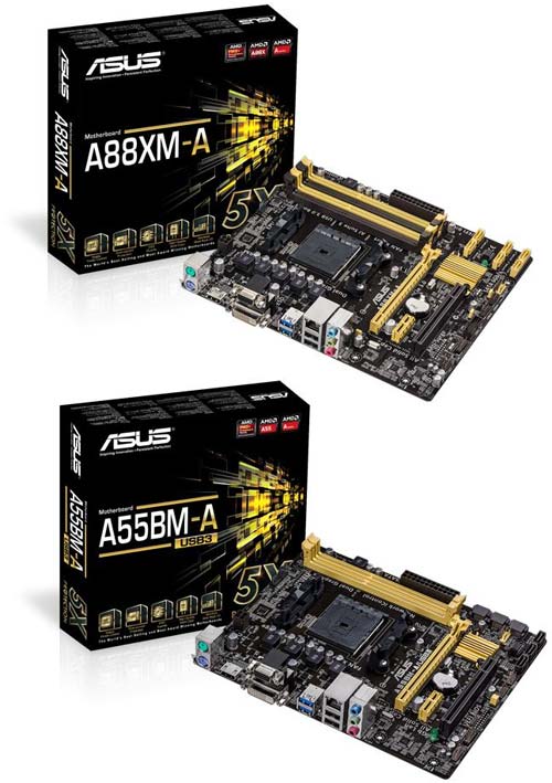 ASUS A88XM-A, A55BM-A/USB3 - решения для APU Kaveri