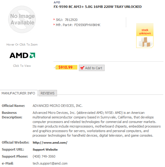 Тут продают FX-9590 по указанной цене