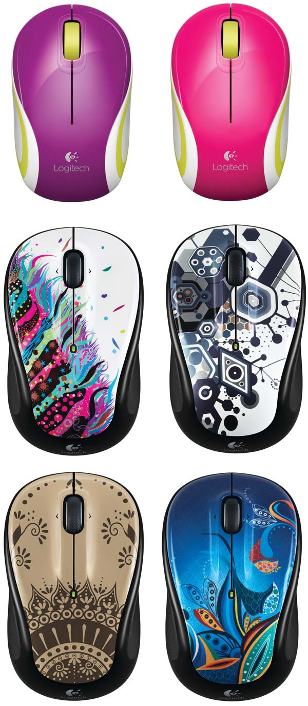 Летние цвета мышей Logitech Wireless Mouse M325 и Mini Mouse M187