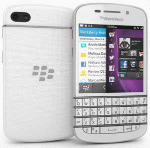 Белый вариант BlackBerry Q10