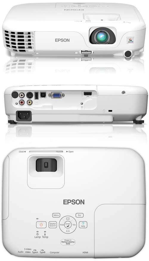 Проектор Epson PowerLite Home Cinema 500