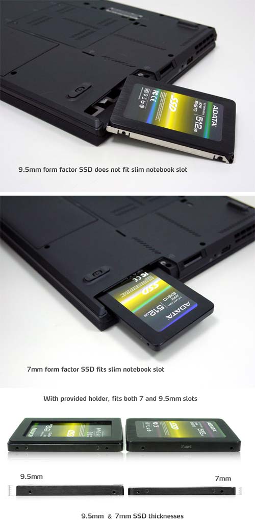 ADATA сжимает свои SSD до 7мм