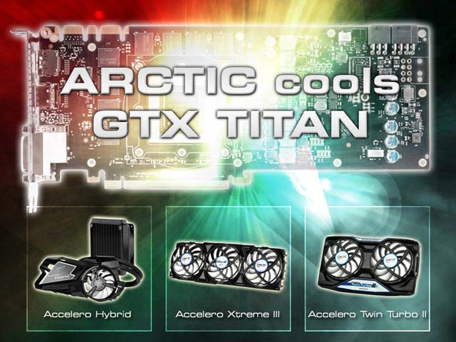 Графический материал, касаемо совместимых с GTX Titan изделий ARCTIC