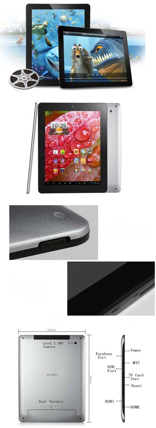 Китайский планшет Onda V971T