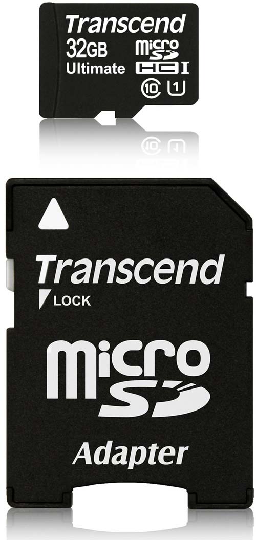 Шустрая microSDHC Class 10 UHS-I карта памяти от Transcend