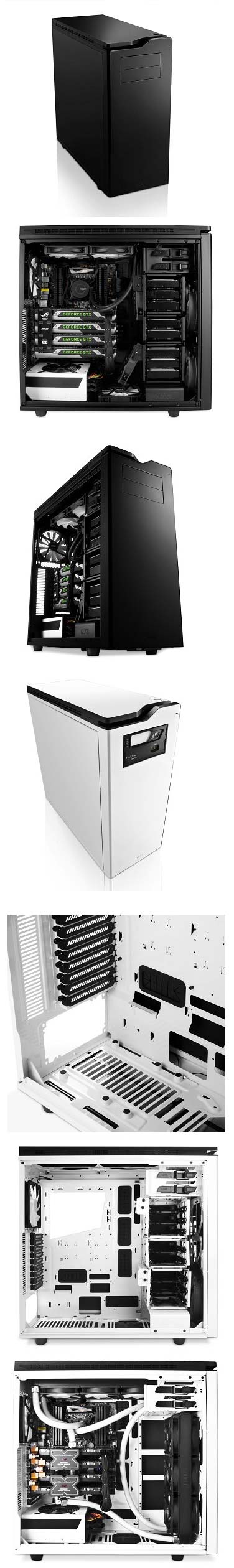 Оба варианта корпуса NZXT H630 Оба варианта корпуса NZXT H630