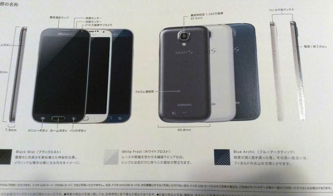 Samsung готовит смартфон Galaxy S4 Blue Arctic