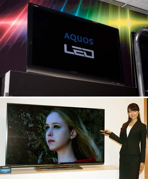 Фотографии телевизоров Aquos LC-70UD1 и LC-60UD1 от Sharp