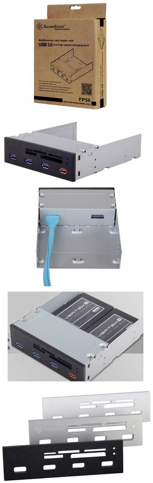 Фронтальная панель SilverStone FP56 Фронтальная панель SilverStone FP56