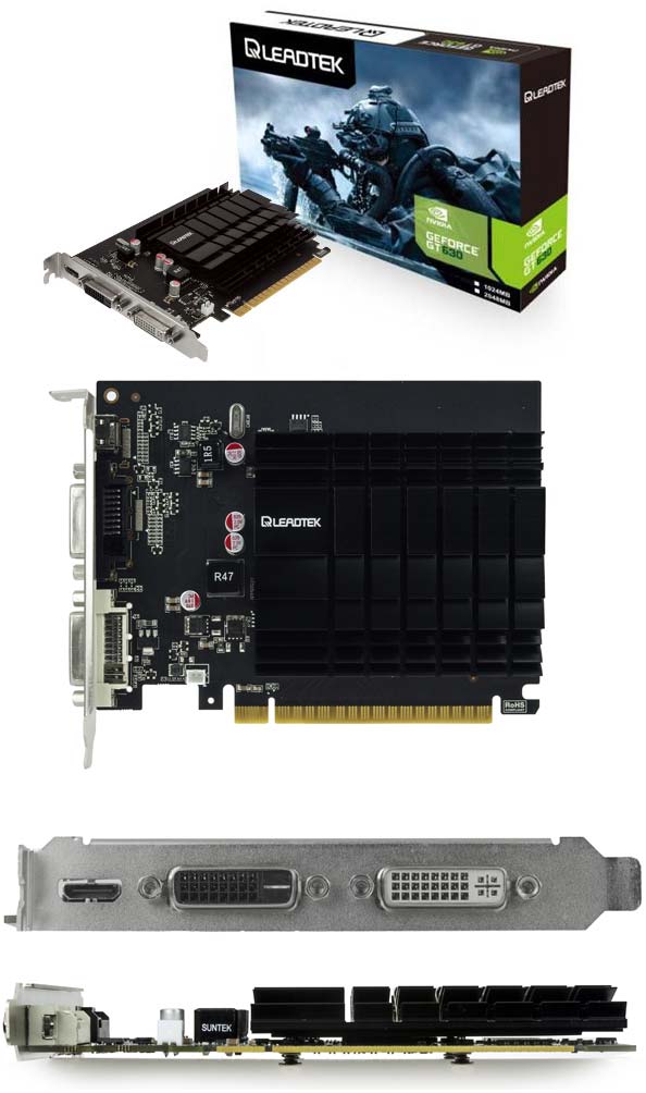 На фото видеокарта Leadtek GeForce GT 630 (WFGT630-2GD3HS2)