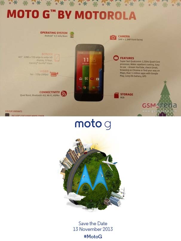 Данные о смартфоне Moto G