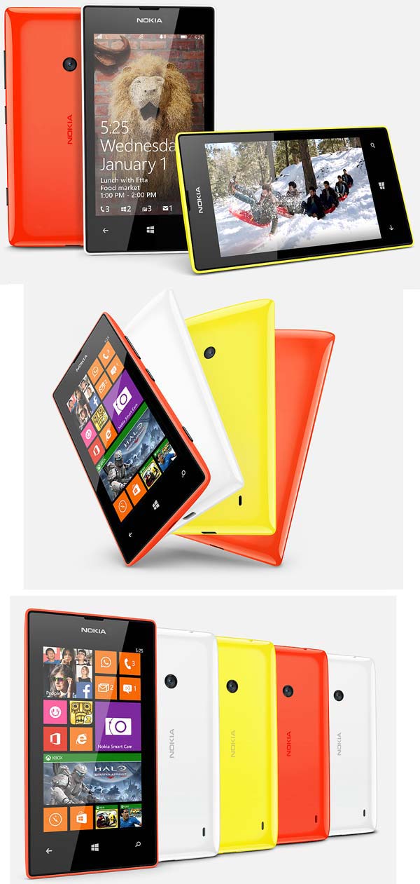 На фото показан аппарат Nokia Lumia 525