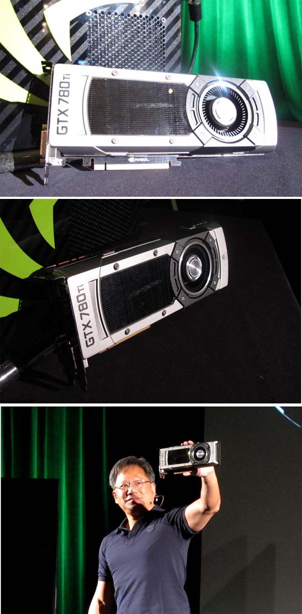GeForce GTX 780 Ti демонстрируется мистером Хуангом