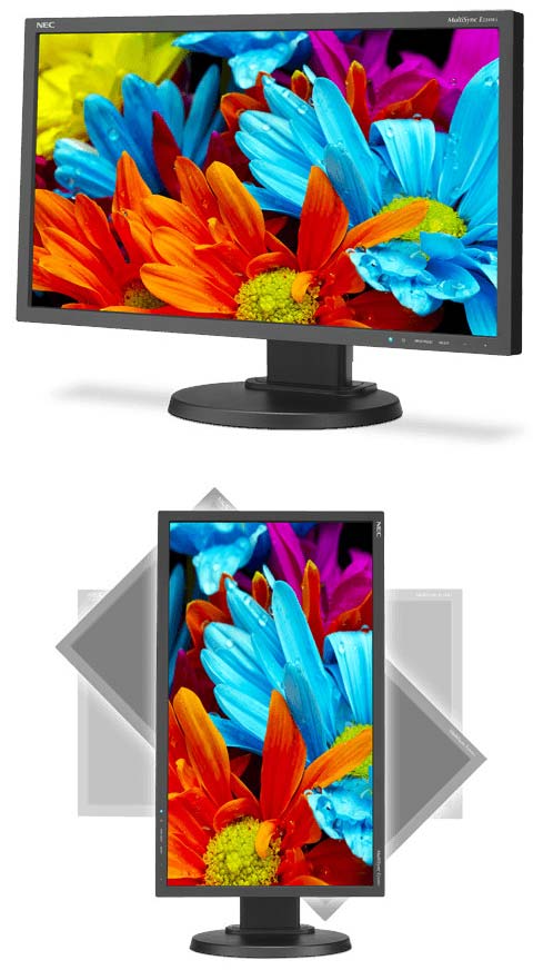На фото монитор NEC E224Wi-BK На фото монитор NEC E224Wi-BK