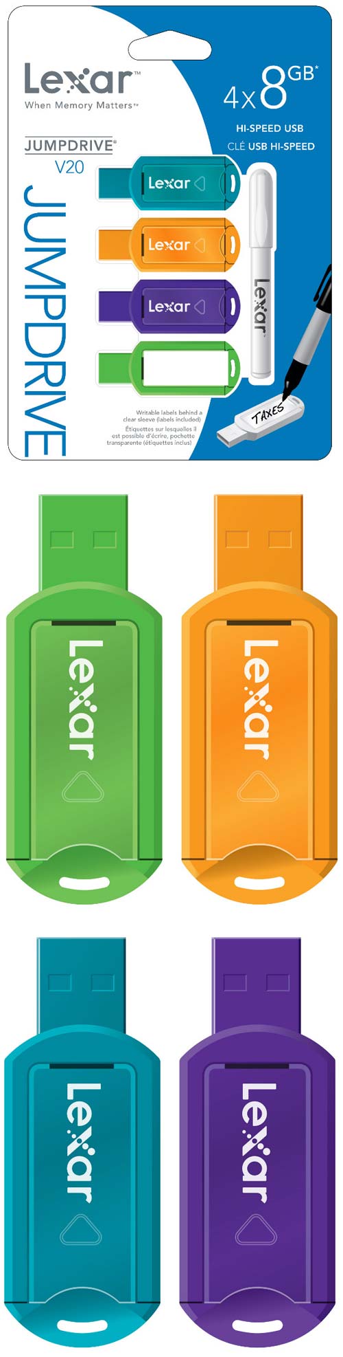 Новинки от Lexar - JumpDrive V20