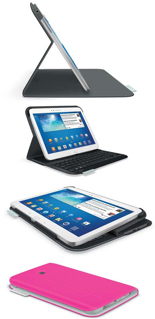 Logitech Ultrathin Keyboard Folio и Logitech Folio Protective Case для Samsung Galaxy Tab 3