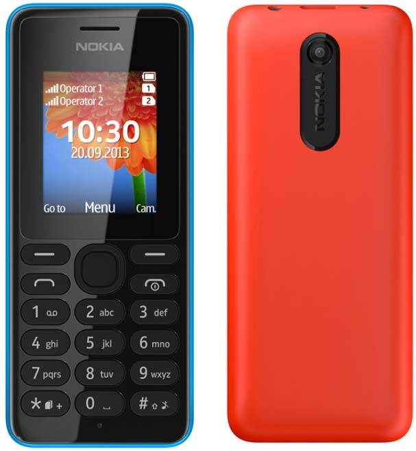 Nokia предлагает телефоны 108 и 108 Dual-SIM