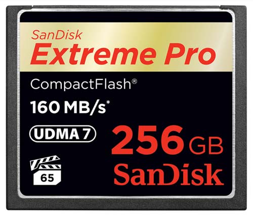 Новая, сверхскоростная карта памяти SanDisk Extreme Pro CompactFlash
