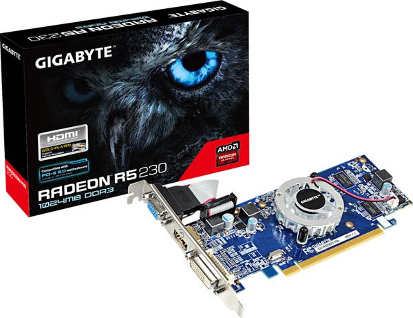 Видеокарта AMD Radeon R5 230 от Gigabyte