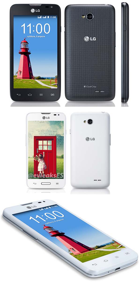 На фото показан аппарат LG L65 Dual