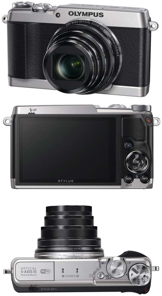 На фото показана цифровая фотокамера Olympus STYLUS SH-1