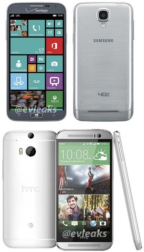 Умные телефоны Samsung ATIV SE и HTC One (M8) Mini