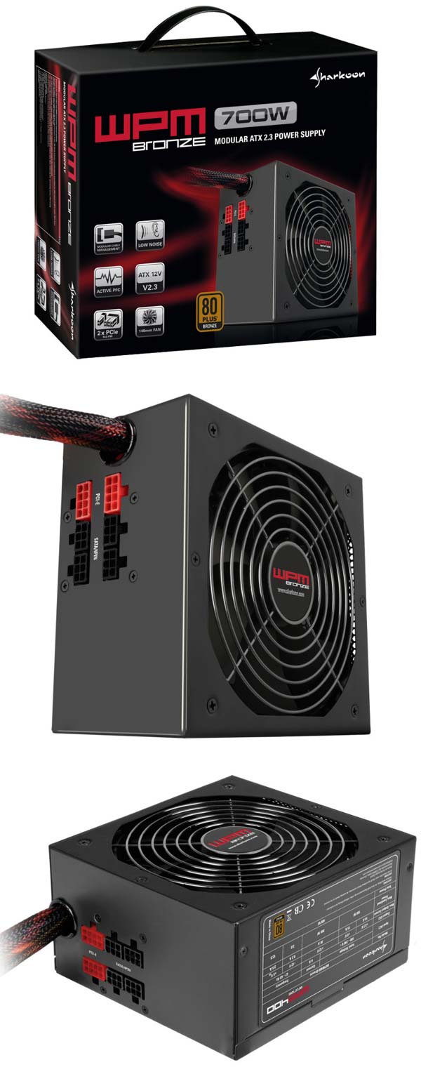 Блоки питания Sharkoon WPM BRONZE