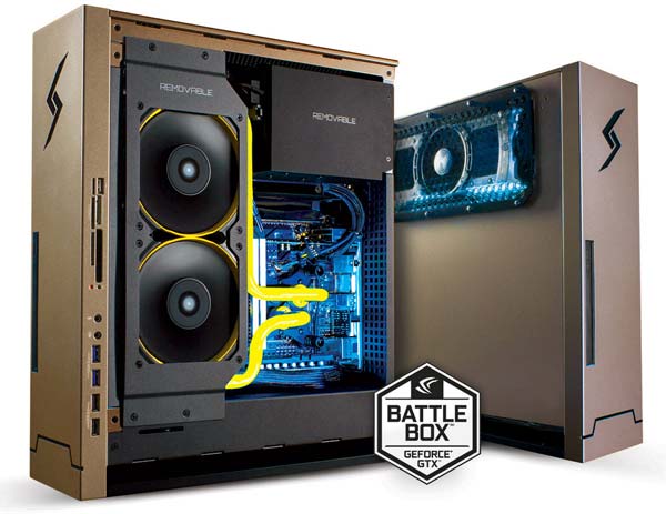 На фото компьютер Bolt II Battle Box Titan Z Special Edition от Digital Storm