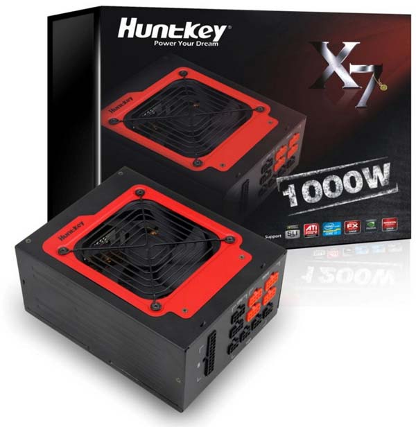 На фото показан блок питания Huntkey X7 1000