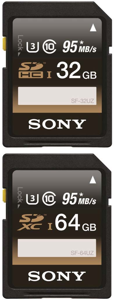 Фото карточек памяти от Sony