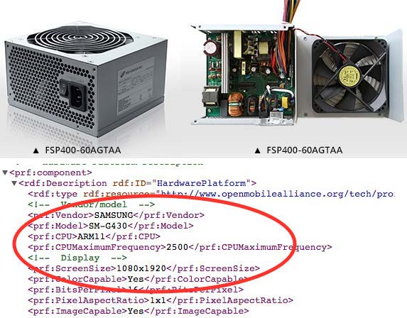 Фото новинки от FSP и сведения о Samsung SM-G430