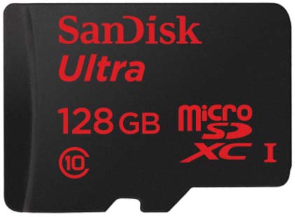 Карта памяти SanDisk Ultra microSDXC UHS-I (Class 10) на 128ГБ