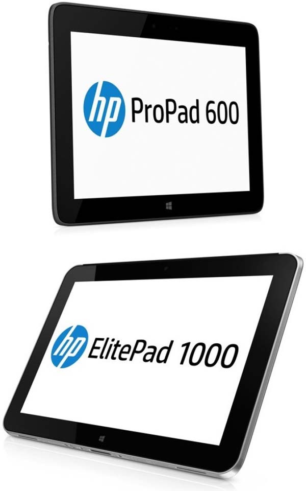 Планшеты HP ProPad 600 и ElitePad 1000 на фото