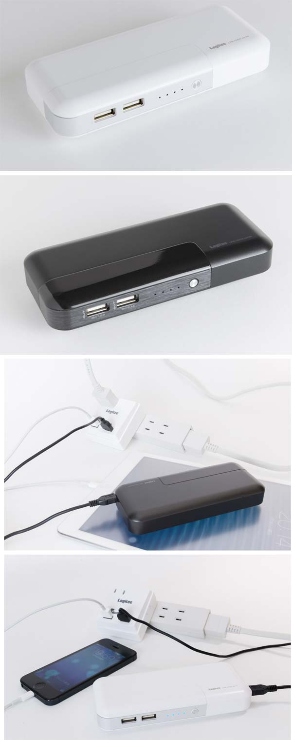 Портативное зарядное устройство Logitec LPB-104U2