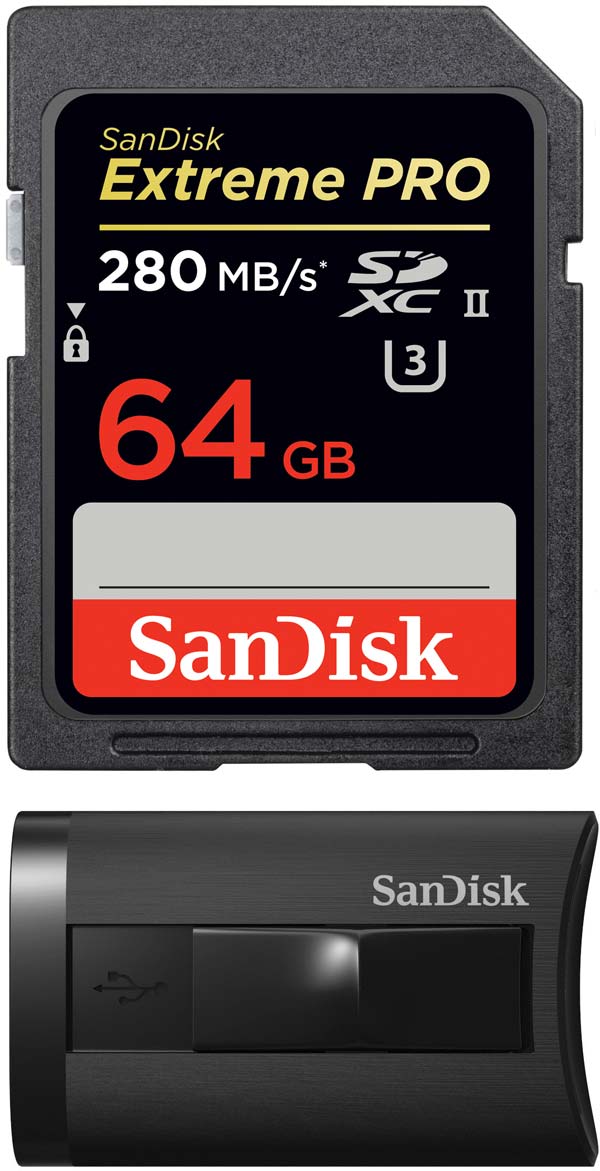 Карточка памяти Extreme PRO SDXC UHS-II от SanDisk