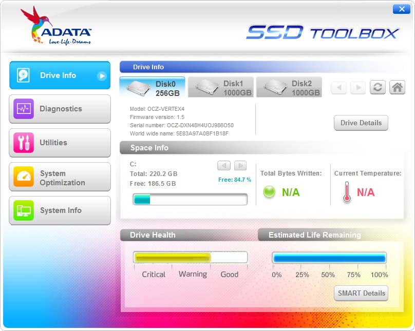 SSD Toolbox от ADATA