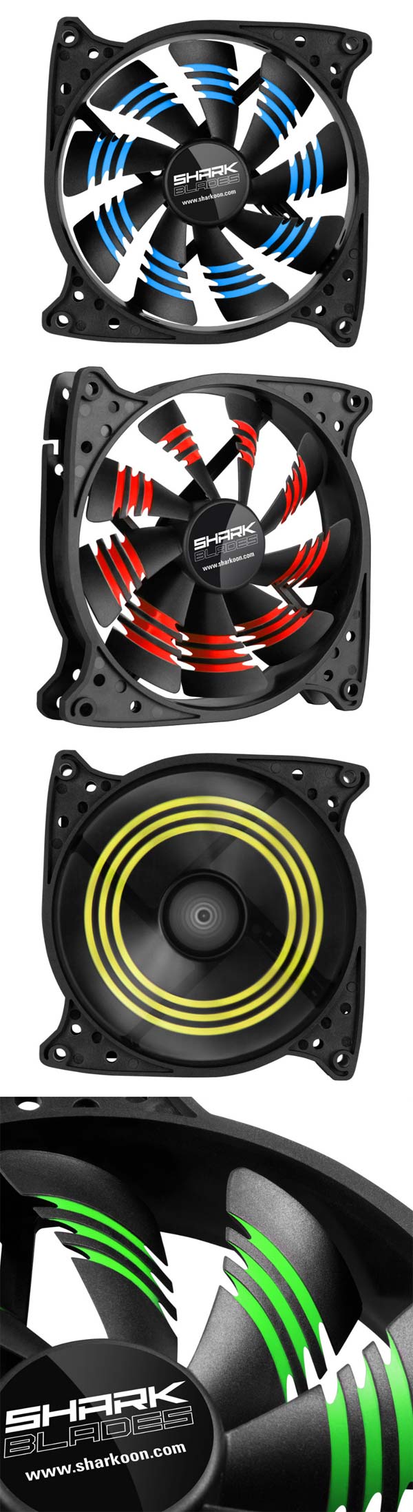SHARK Blades - новое семейство вентиляторов от Sharkoon