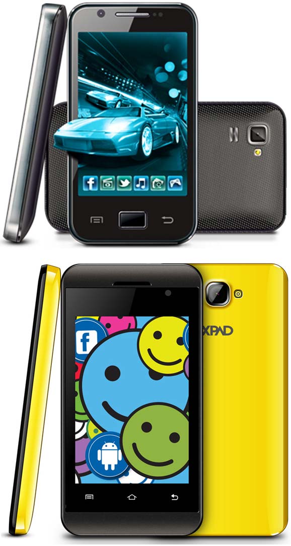 Мобильные аппараты XPAD FUNDROID Q1 и Q4 от Simmtronics 