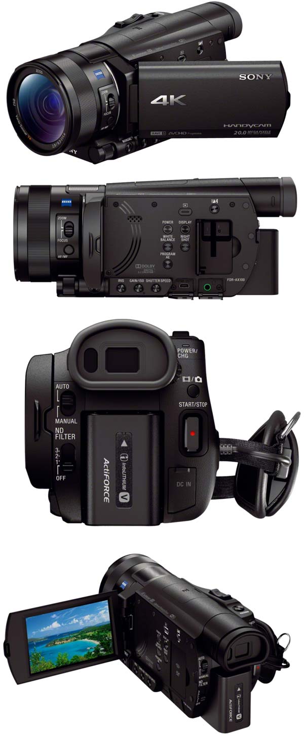 4K камкордер Sony FDR-AX100