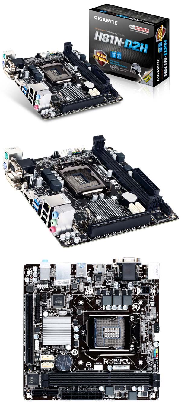 Системная плата Gigabyte H81N-D2H