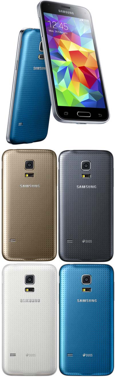На фото показан смартфон Samsung Galaxy S5 mini (SM-G800H)