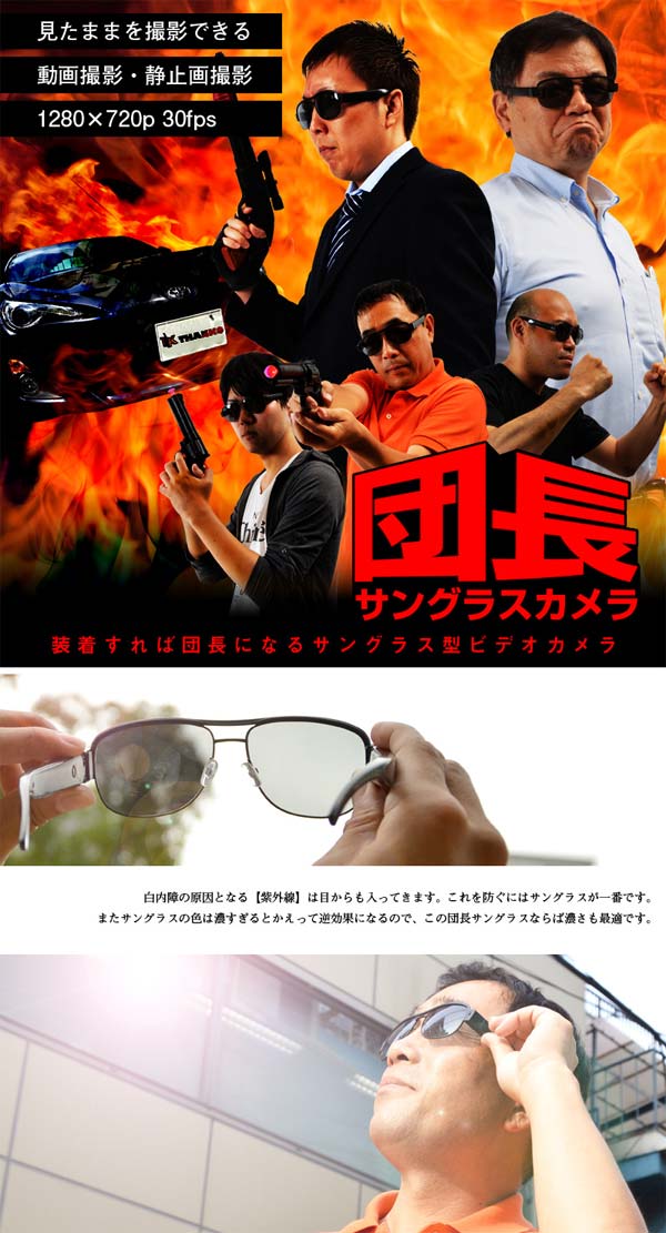 На фото показаны очки Thanko SUNGCAM4