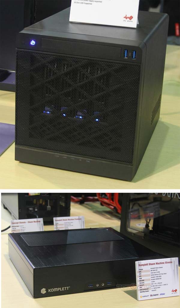 Шасси для Komplett Steam Machine, и NAS корпус MS04 от In Win