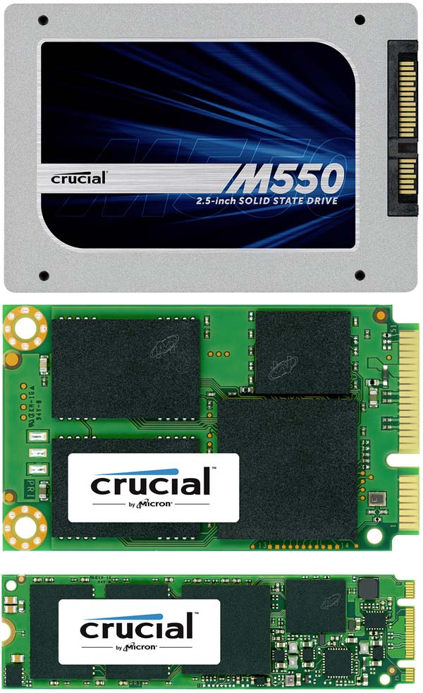 Твердотельные накопители серии M550 от Crucial Твердотельные накопители серии M550 от Crucial