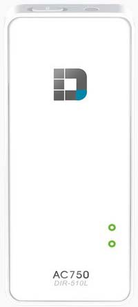 Роутер и зарядное устройство, аппарат 2-в-1 - D-Link Wi-Fi AC750 (DIR-510L)