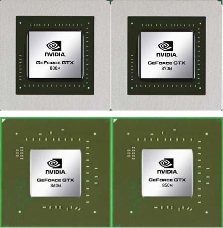 А вот и чипы GeForce GTX 800M