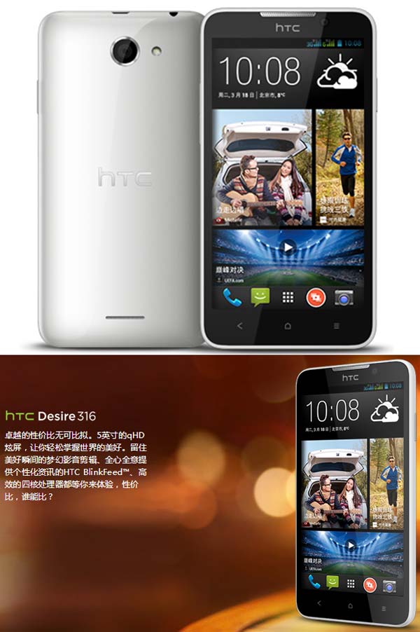 Смартфон HTC Desire 316
