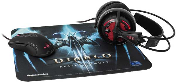Коврик для мышки QcK от SteelSeries, посвящённый игре Diablo III: Reaper of Souls